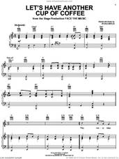 Cover icon of Let's Have Another Cup O' Coffee sheet music for voice, piano or guitar by Irving Berlin, intermediate skill level