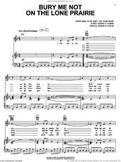 Cover icon of Bury Me Not On The Lone Prairie sheet music for voice, piano or guitar by E.H. Chapin and Ossian N. Dodge, intermediate skill level