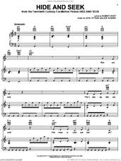 Cover icon of Hide and Seek sheet music for voice, piano or guitar by Robert Kraft, John Ottman and Lior Rosner, intermediate skill level