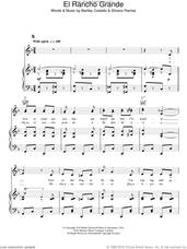 Cover icon of El Rancho Grande sheet music for voice, piano or guitar by Merle Travis, Bartley Costello and Silvano Ramos, intermediate skill level