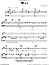 Cover icon of Name sheet music for voice, piano or guitar by Goo Goo Dolls and John Rzeznik, intermediate skill level