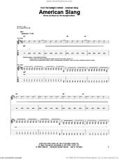 Cover icon of American Slang sheet music for guitar (tablature) by The Gaslight Anthem, intermediate skill level