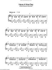 Cover icon of Have A Nice Day sheet music for piano solo by Stereophonics and Kelly Jones, intermediate skill level