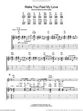 Cover icon of Make You Feel My Love sheet music for guitar (tablature) by Adele and Bob Dylan, intermediate skill level