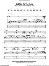 Cover icon of Set Fire To The Rain sheet music for guitar (tablature) by Adele, Adele Adkins and Fraser T. Smith, intermediate skill level