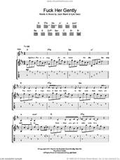 Cover icon of F*** Her Gently sheet music for guitar (tablature) by Tenacious D, Jack Black and Kyle Gass, intermediate skill level
