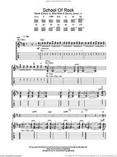 Cover icon of School Of Rock (from School of Rock: The Musical) sheet music for guitar (tablature) by Jack Black, Mike White, Mike White and Samuel Buonaugurio, Sammy James Jr. and Samuel Buonaugurio, intermediate skill level