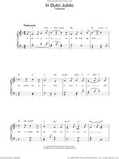 Cover icon of In Dulci Jubilo, (easy) sheet music for piano solo  and R.L. Pearsall, classical score, easy skill level