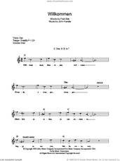 Cover icon of Willkommen (from Cabaret) sheet music for voice and other instruments (fake book) by John Kander and Fred Ebb, intermediate skill level