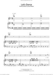 Cover icon of Let's Dance sheet music for voice, piano or guitar by David Bowie, intermediate skill level