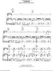Cover icon of Towers sheet music for voice, piano or guitar by Bon Iver and Justin Vernon, intermediate skill level