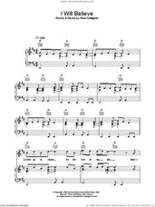 Cover icon of I Will Believe sheet music for voice, piano or guitar by Oasis and Noel Gallagher, intermediate skill level