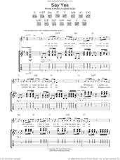 Cover icon of Say Yes sheet music for guitar (tablature) by Elliott Smith, intermediate skill level