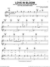 Cover icon of Love In Bloom sheet music for voice, piano or guitar by Leo Robin and Ralph Rainger, intermediate skill level