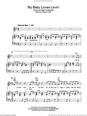 Cover icon of My Baby Loves Lovin' sheet music for voice, piano or guitar by White Plains, Roger Cook and Roger Greenaway, intermediate skill level