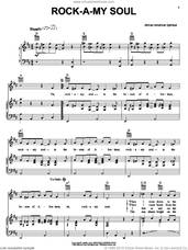 Cover icon of Rock A My Soul sheet music for voice, piano or guitar, intermediate skill level