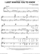 Cover icon of I Just Wanted You To Know sheet music for voice, piano or guitar by Mark Chesnutt, Gary Harrison and Tim Mensy, intermediate skill level