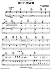 Cover icon of Deep River sheet music for voice, piano or guitar, intermediate skill level