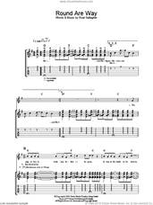 Cover icon of Round Are Way sheet music for guitar (tablature) by Oasis and Noel Gallagher, intermediate skill level