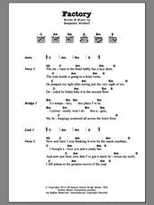 Cover icon of Factory sheet music for guitar (chords) by Band Of Horses and Benjamin Bridwell, intermediate skill level