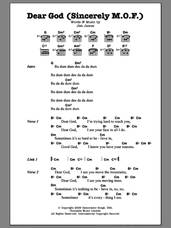 Cover icon of Dear God (Sincerely M.O.F.) sheet music for guitar (chords) by Monsters Of Folk and Jim James, intermediate skill level