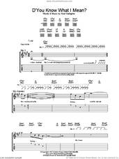Cover icon of D'You Know What I Mean? sheet music for guitar (tablature) by Oasis and Noel Gallagher, intermediate skill level