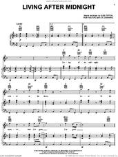Cover icon of Living After Midnight sheet music for voice, piano or guitar by Judas Priest, Glenn Tipton, K.K. Downing and Rob Halford, intermediate skill level