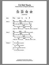Cover icon of I'm Not Yours sheet music for guitar (chords) by Julia Stone and Angus Stone, intermediate skill level
