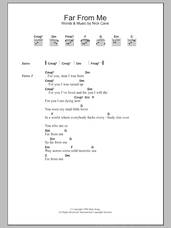 Cover icon of Far From Me sheet music for guitar (chords) by Nick Cave, intermediate skill level