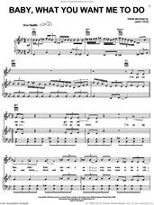 Cover icon of Baby, What You Want Me To Do sheet music for voice, piano or guitar by Etta James and Jimmy Reed, intermediate skill level