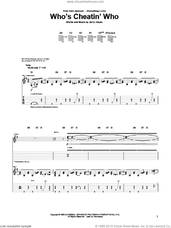 Cover icon of Who's Cheatin' Who sheet music for guitar (tablature) by Alan Jackson, Charly McClain and Jerry Hayes, intermediate skill level