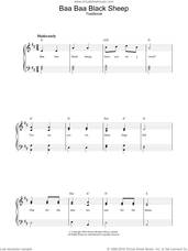 Cover icon of Baa Baa Black Sheep sheet music for voice, piano or guitar, intermediate skill level