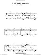 Cover icon of All The Pretty Little Horses sheet music for voice, piano or guitar, intermediate skill level