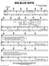 Cover icon of Big Blue Note sheet music for voice, piano or guitar by Toby Keith and Scotty Emerick, intermediate skill level