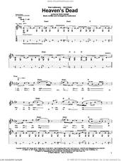Cover icon of Heaven's Dead sheet music for guitar (tablature) by Audioslave and Chris Cornell, intermediate skill level