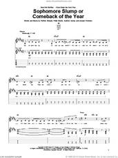 Cover icon of Sophomore Slump Or Comeback Of The Year sheet music for guitar (tablature) by Fall Out Boy, Andrew Hurley, Joseph Trohman, Patrick Stumph and Peter Wentz, intermediate skill level