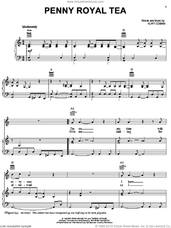 Cover icon of Pennyroyal Tea sheet music for voice, piano or guitar by Nirvana and Kurt Cobain, intermediate skill level