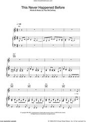 Cover icon of This Never Happened Before sheet music for voice, piano or guitar by Paul McCartney, intermediate skill level