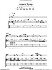 Cover icon of Rites Of Spring sheet music for guitar (tablature) by The Bravery and Samuel Endicott, intermediate skill level