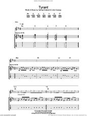 Cover icon of Tyrant sheet music for guitar (tablature) by The Bravery, John Conway and Samuel Endicott, intermediate skill level