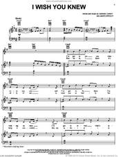 Cover icon of I Wish You Knew sheet music for voice, piano or guitar by Mariah Carey and James Wright, intermediate skill level