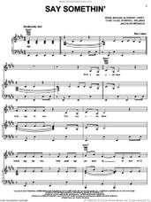 Cover icon of Say Somethin' sheet music for voice, piano or guitar by Mariah Carey, Calvin Broadus, Chad Hugo and Pharrell Williams, intermediate skill level