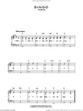 Cover icon of B-I-N-G-O sheet music for voice, piano or guitar, intermediate skill level