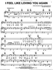 Cover icon of I Feel Like Loving You Again sheet music for voice, piano or guitar by T.G. Sheppard, Bobby Braddock and Sonny Throckmorton, intermediate skill level
