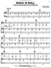 Cover icon of Rock 'N Roll (I Gave You The Best Years Of My Life) sheet music for voice, piano or guitar by Mac Davis and Kevin Johnson, intermediate skill level