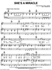 Cover icon of She's A Miracle sheet music for voice, piano or guitar by Exile, J.P. Pennington and Sonny LeMaire, intermediate skill level