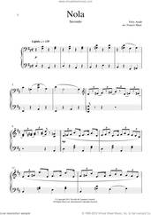 Cover icon of Nola sheet music for piano four hands by Francis Shaw and Felix Arndt, classical score, intermediate skill level