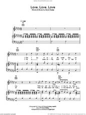 Cover icon of Love, Love, Love sheet music for voice, piano or guitar by Avalanche City and David Baxter, intermediate skill level