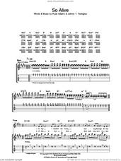 Cover icon of So Alive sheet music for guitar (tablature) by Ryan Adams and Johnny T. Yerington, intermediate skill level