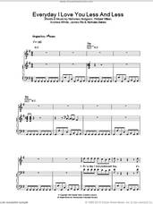 Cover icon of Everyday I Love You Less And Less sheet music for voice, piano or guitar by Kaiser Chiefs, Andrew White, James Rix, Nicholas Baines, Nicholas Hodgson and Richard Wilson, intermediate skill level